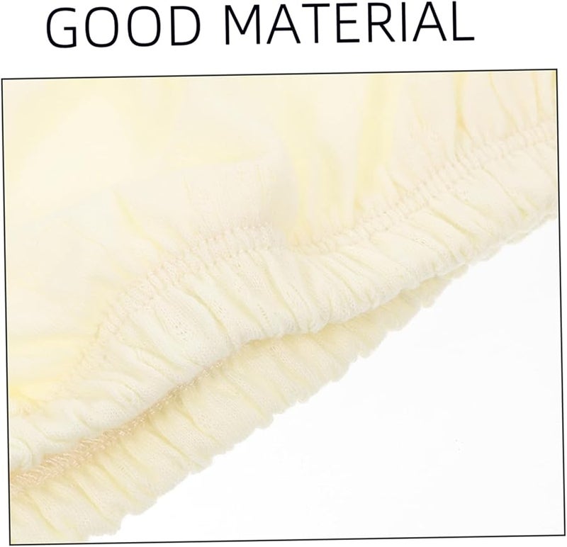 Light Yellow Washable Training Pants Breathable Nappy Pants for Newborns Comfortable Elastic Waistband - Image 3